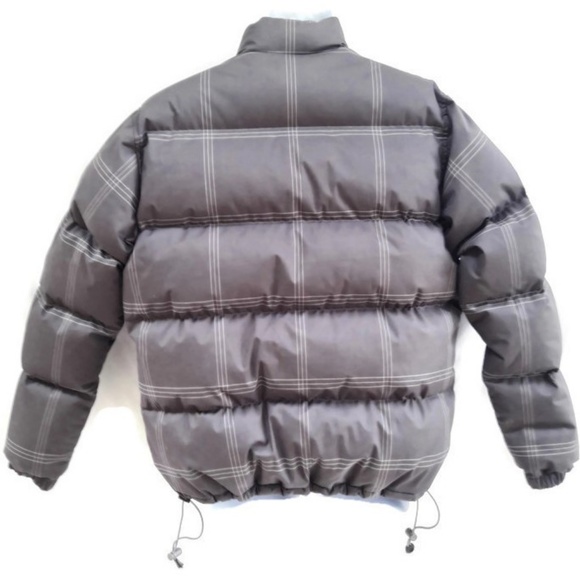 dup Stussy Ultra Puffer Jacket Grey Snow Board Ski Down Feather YKK Zipper M D - Picture 2 of 8